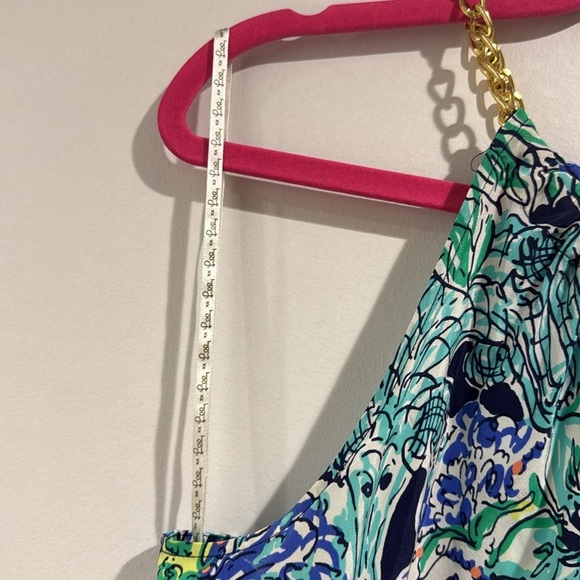 Lilly Pulitzer Silk Cabana Escape Artist Print Top Size M - Picture 4 of 9